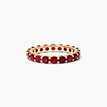 Product image of James Allen Milgrain Embellished Ruby Eternity Ring
