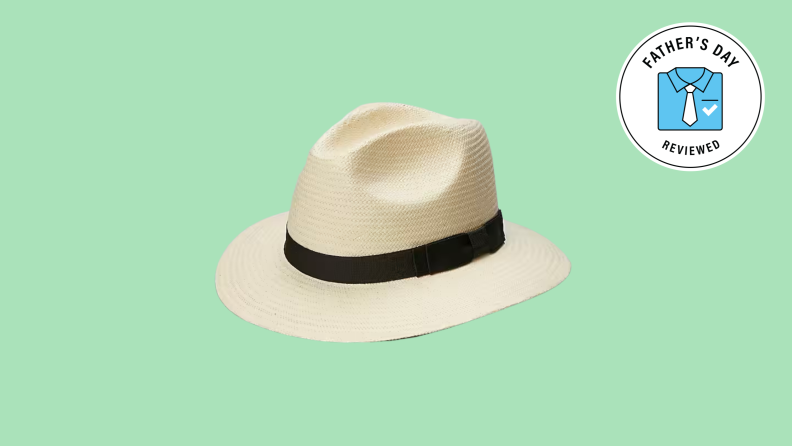 A cream-colored Panama hat.