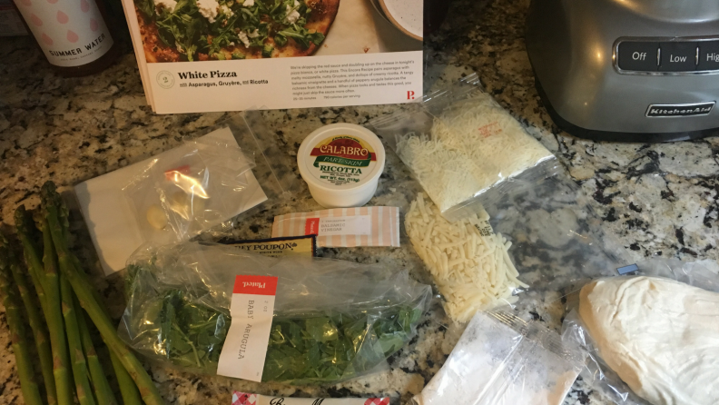 Plated Pizza Ingredients