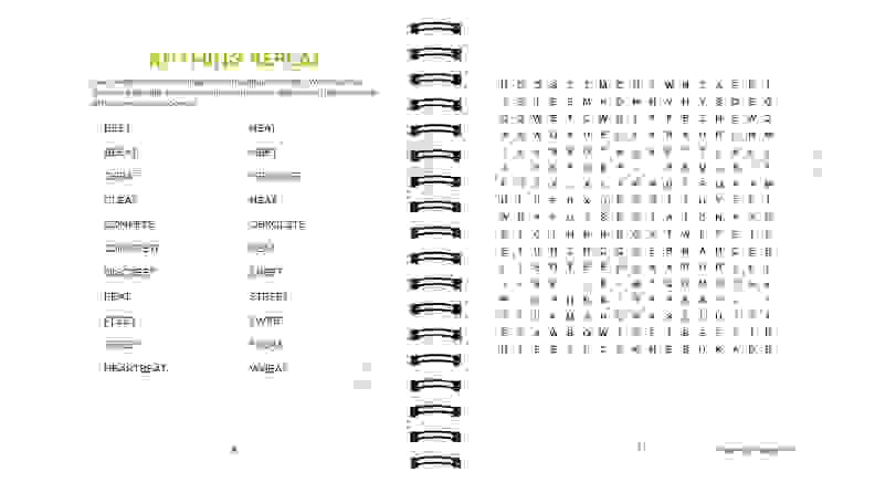 A photo of the Brain Games: Everyday Mindfulness Word Search book.