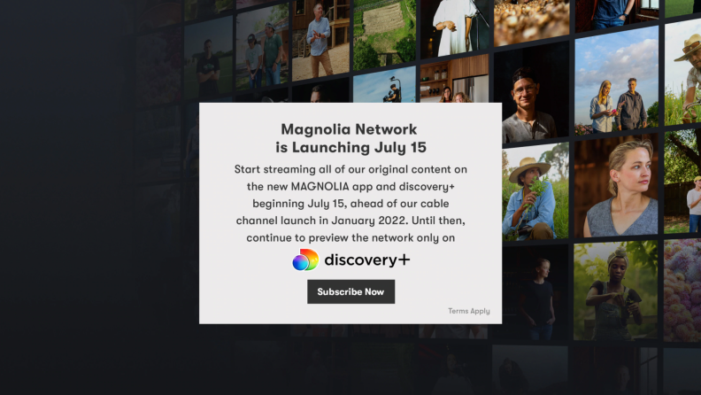 Magnolia channel information from Discovery+