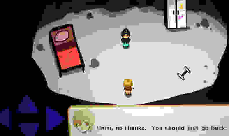 A screenshot from The Hole Story