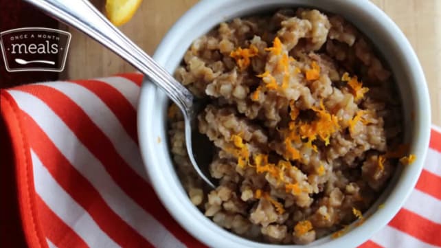 Orangey Steel Cut Oats
