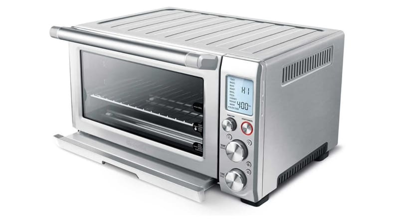 A Breville Smart Oven silhouetted against a white background.