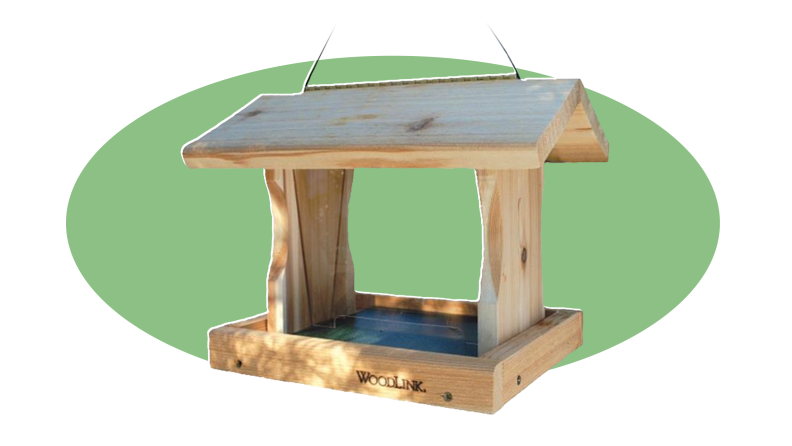 Product shot of the Woodlink Cedar Premium Bird Feeder PRO1.