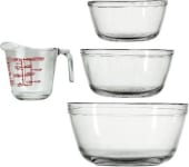 Product image of Anchor Hocking 4-Piece Mixing Bowls and Measuring Cup Set