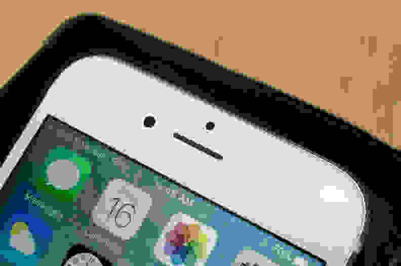 The iPhone 6s's front-facing camera