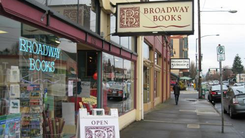 The exterior of a bookstore