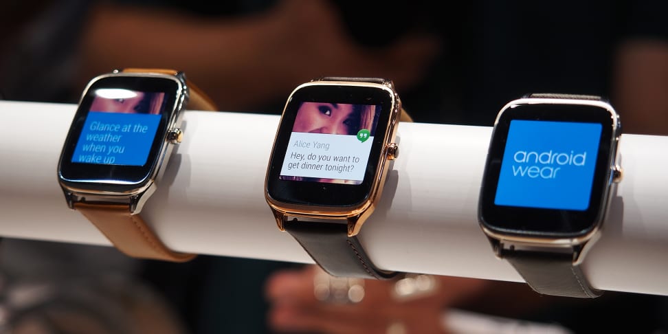 The Asus ZenWatch 2 was on display at IFA 2015 in Berlin