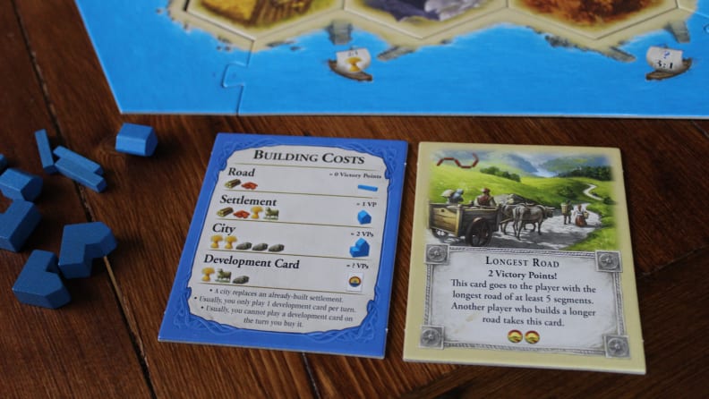 There are many ways to earn points in Catan, including by building the longest road.