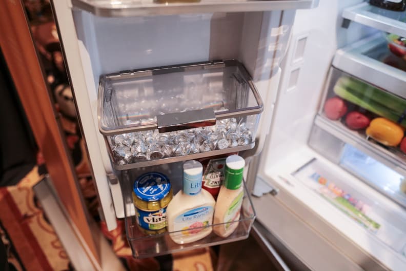 Plenty of gallon bins make storage easy.
