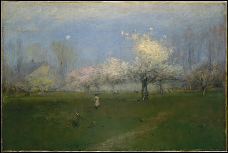George Inness: "Spring Blossoms, Montclair, New Jersey"