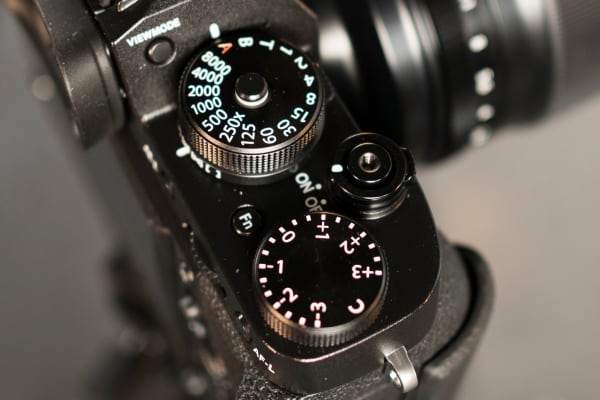 Fujifilm X-T2 top right dials