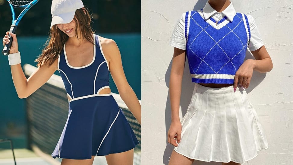 5 WAYS TO STYLE A PLEATED TENNIS SKIRT!  preppy, sporty, girly, sweater  vest, casual 