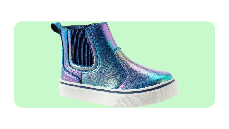 Shimmery girls' booties
