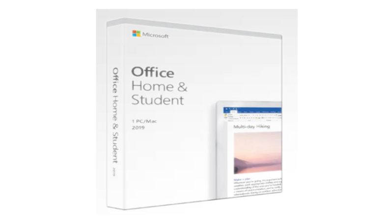 Microsoft Office家庭软件包的图像。