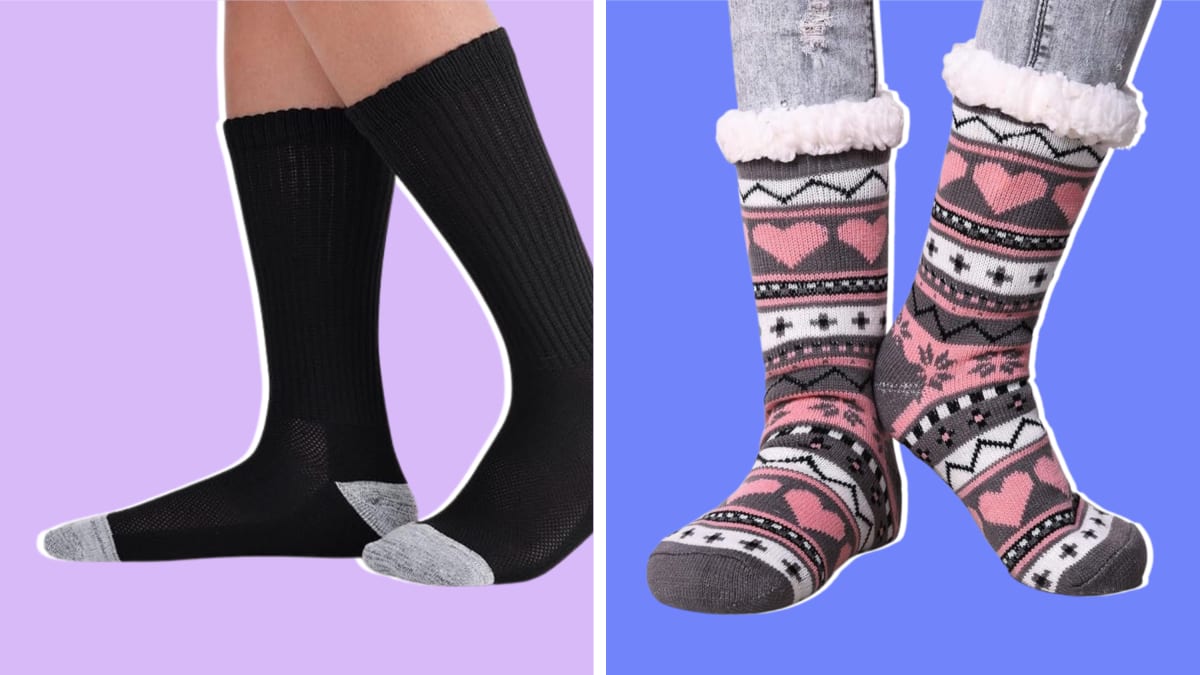 Seamless Fleece Lined Knee High Socks  Black knee high socks, Seamless  socks, Over knee socks