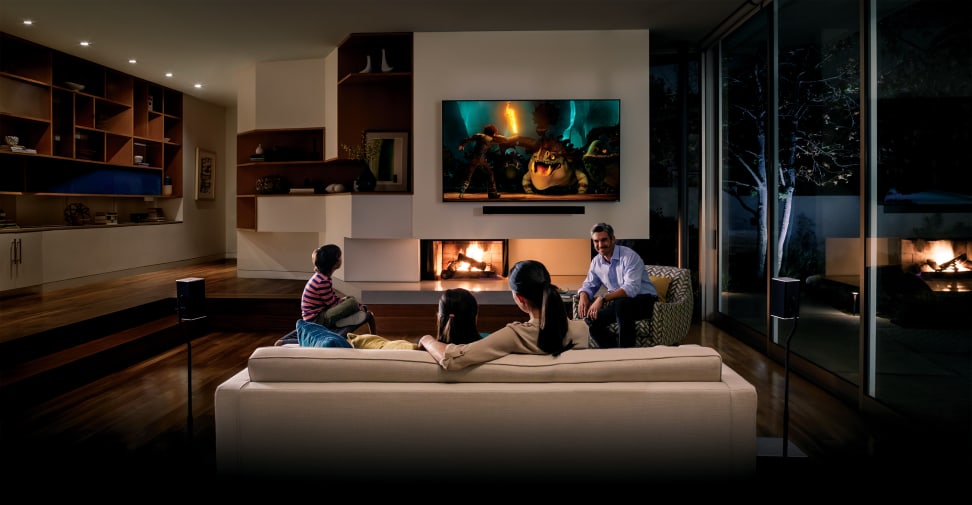 Wall-Mounted Vizio TV