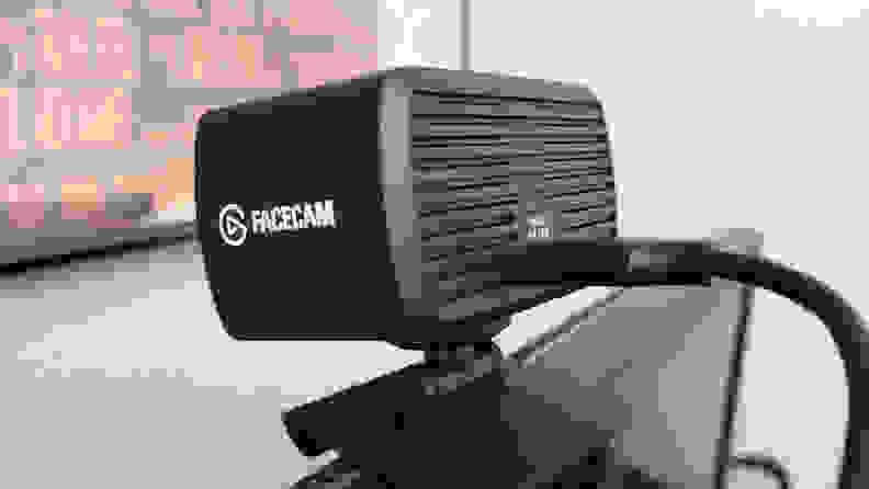 A back view of a webcam