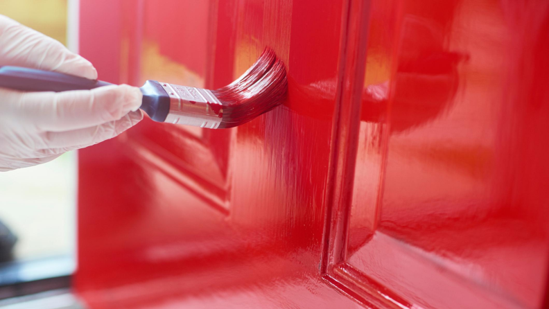 red is a nice choice for a front door paint