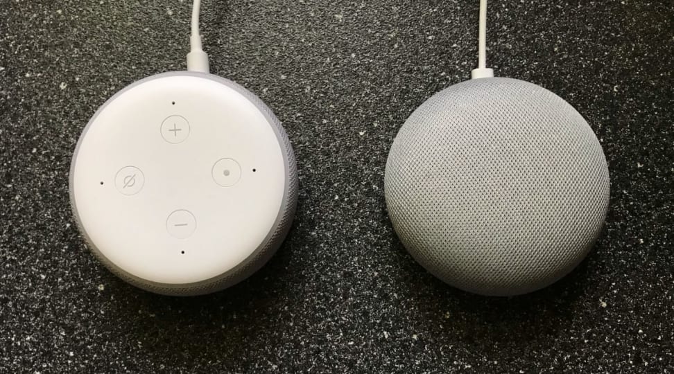 Google Home Mini by Amazon Echo Dot