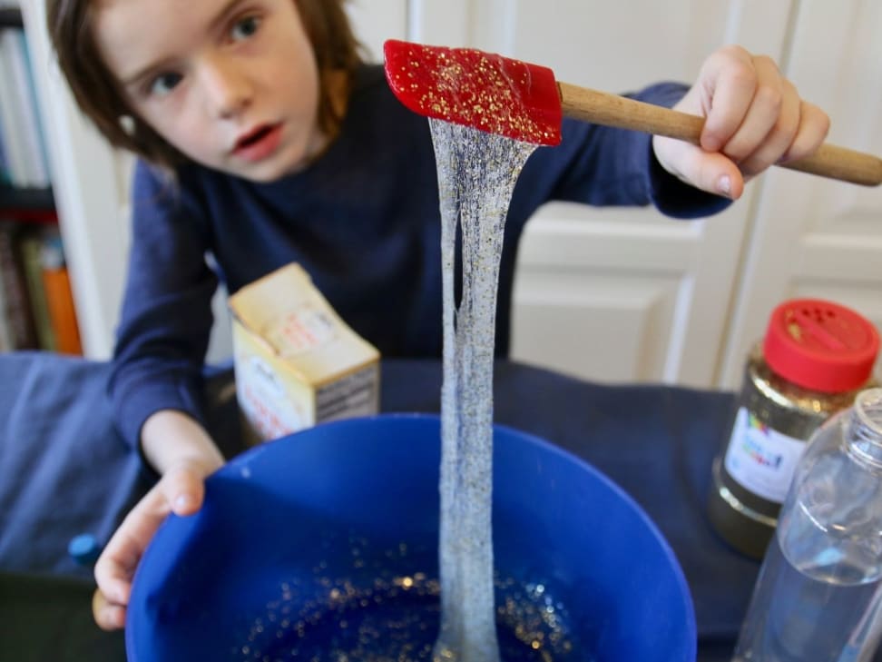 I made slime today for children. I used a teaspoon of borax in a