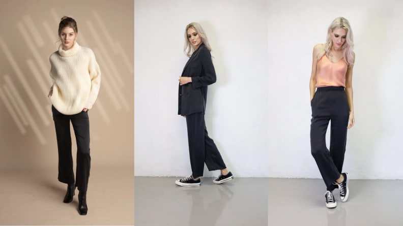 Best Comfortable Trousers: Alo Yoga High-Waist Trouser Wide Leg Pants, 7  Stylish Pairs of Trousers You Can Wear All Day Without Wrinkling