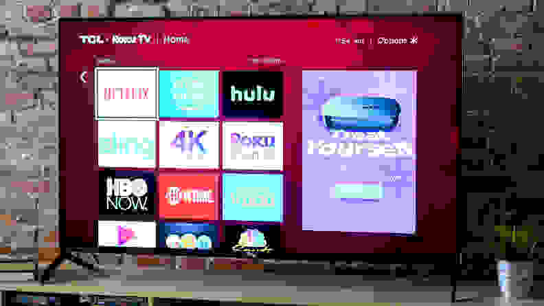 TCL 6 Series displaying apps