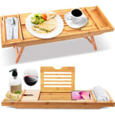 Product image of SereneLife Bath Caddy Breakfast Tray Combo 