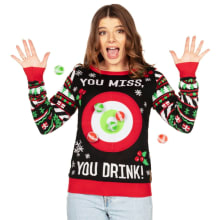 Product image of Tipsy Elves Women’s Drinking Game Ugly Christmas Sweater