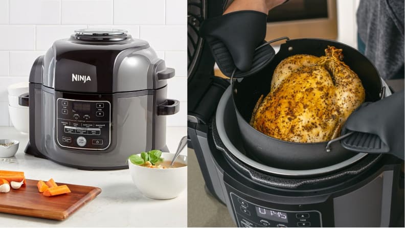 Ninja Foodi 10-in-1 Pressure Cooker Air Fryer, Multicooker, Stainless Steel 6.15 L (6.5 qt)