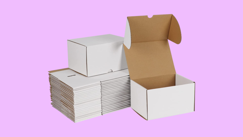 Product image of ZBEIVAN Shipping Boxes on a Reviewed background.