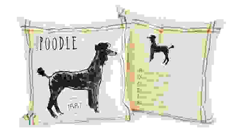 For the poem-loving dog mom: Pedigree Poem Pillow