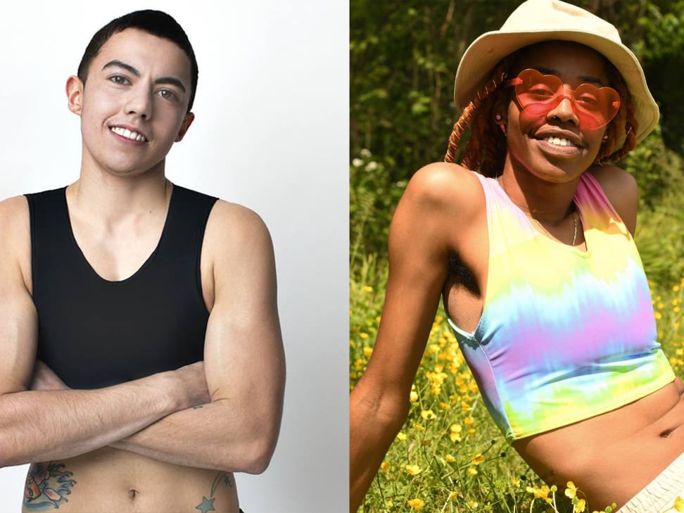 Spofor Chest Binder Trans Transgender Tomboy Breast Binder Bra Tank Top