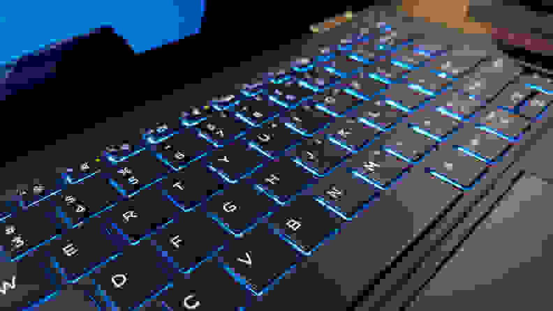 The HP Elite Dragonfly G2's keyboard