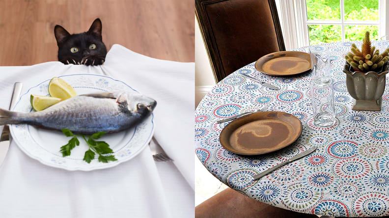 remove cat pee from lace table runner
