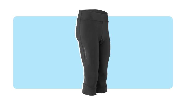 Product shot of the black Louis Garneau Women’s Cycling Capris.