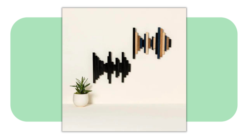 Sound Wave Wall Sculpture