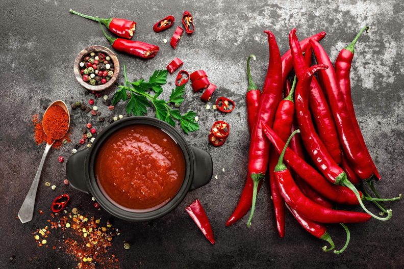 spicy foods and peppers
