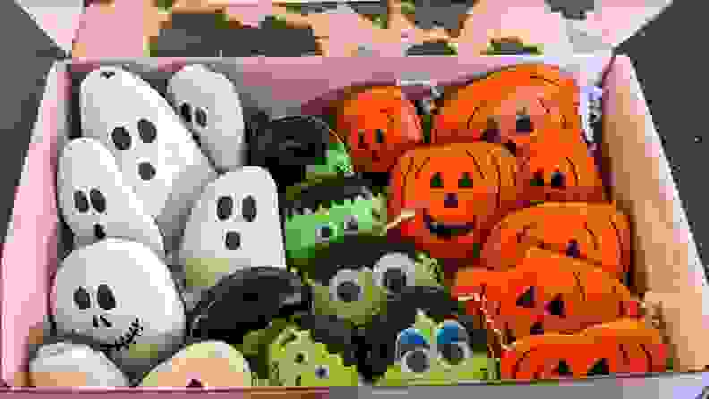 Painted Halloween rocks