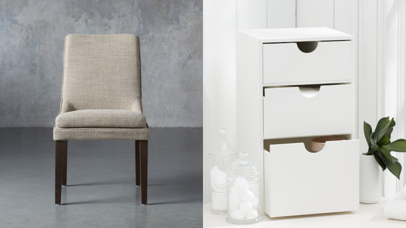 Pottery Barn and Arhaus offer storage options and furniture that exemplify the lagom ethos