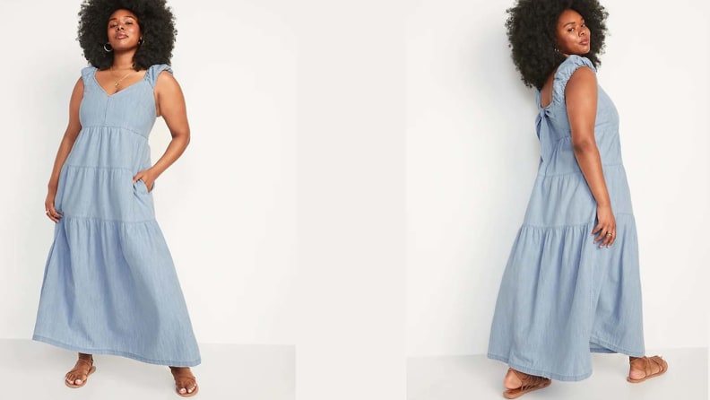 Strut into style with the best plus-size wedding guest dresses for the summer from Old Navy.