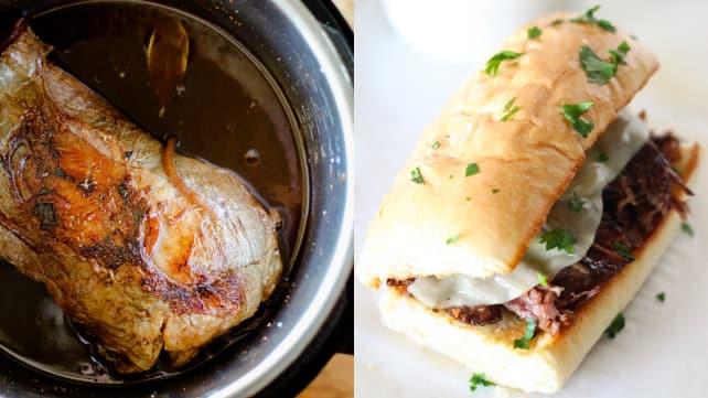 Instant Pot French Dip Sandwiches