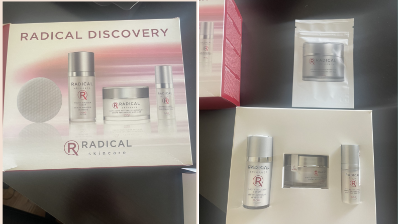 radical skincare set and discovery set