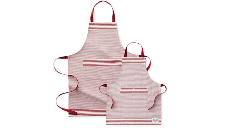 Adult and child matching aprons