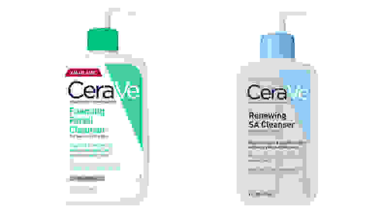 Cerave泡沫面罩和Cerave Reenewing SA Cleanser