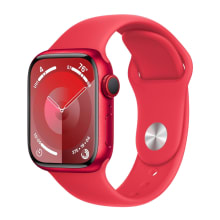 Product image of Apple Watch Series 9 [GPS + Cellular 41mm] Smartwatch with (Product) RED Aluminum Case