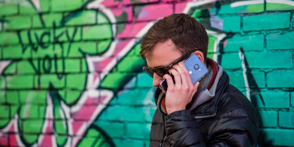 The Samsung Galaxy S6 Edge+ in use
