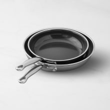 Product image of GreenPan™ Premiere Stainless-Steel Ceramic Nonstick Fry Pan Set
