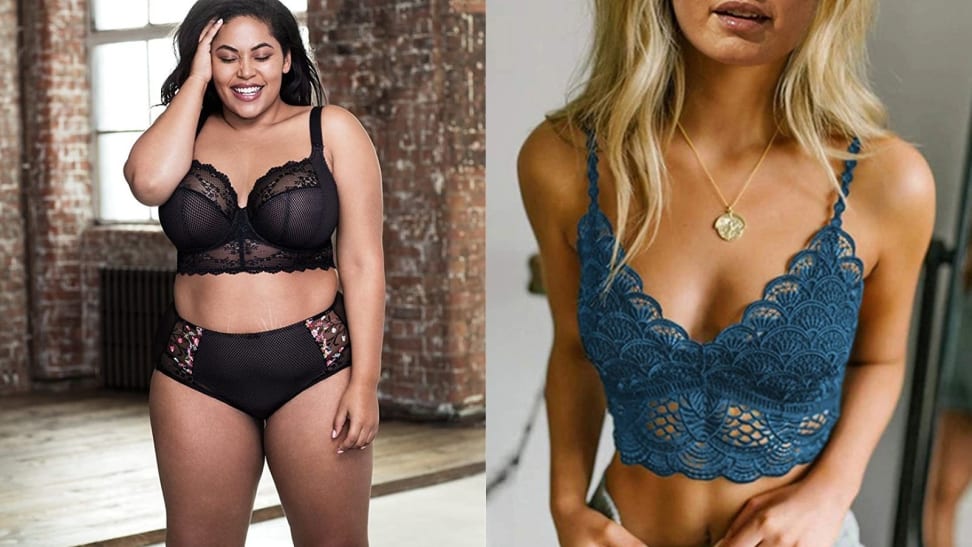 Show Off Lace Padded Longline Bralette